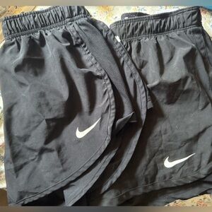 Two Pairs Nike Black Shorts